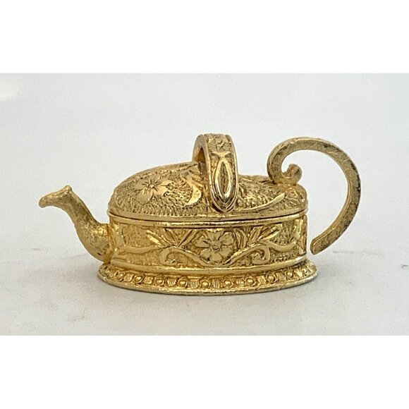 Pafums Corday, Inc Accessories - Corday Solid Perfume Empty Compact Le Pot D'Or Gold Tone Toujours Moi Watering